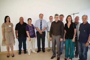 Der SPD-Ortsverein beim Info-Gespräch im Freudenstädter Krankenhaus