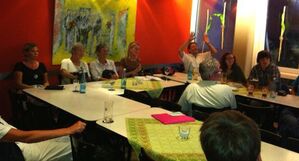 Eine rege Diskussion zum Thema Langenwaldsee