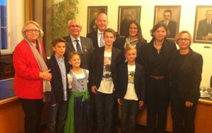 Siegfried und Ella Riester mit Familie