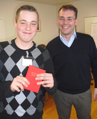 Lukas Ramsaier mit Peter Friedrich, v.l.n.r