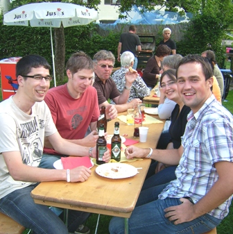 Sogar Jusos aus Schwetzingen machten Rast beim Sommerfest